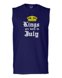 The Best Birthday Gift Kings are Born in July men Muscle Tank Top sleeveless t shirt