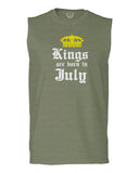 The Best Birthday Gift Kings are Born in July men Muscle Tank Top sleeveless t shirt