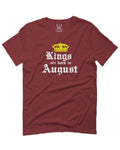 The Best Birthday Gift Kings are Born in August For men T Shirt