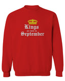 The Best Birthday Gift Kings are Born in September men's Crewneck Sweatshirt