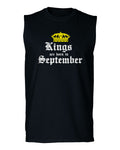 The Best Birthday Gift Kings are Born in September men Muscle Tank Top sleeveless t shirt