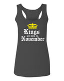 The Best Birthday Gift Kings are Born in November  women's Tank Top sleeveless Racerback