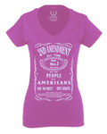 Second 2nd Amendment American Patriot Militia Guns Rights For Women V neck fitted T Shirt