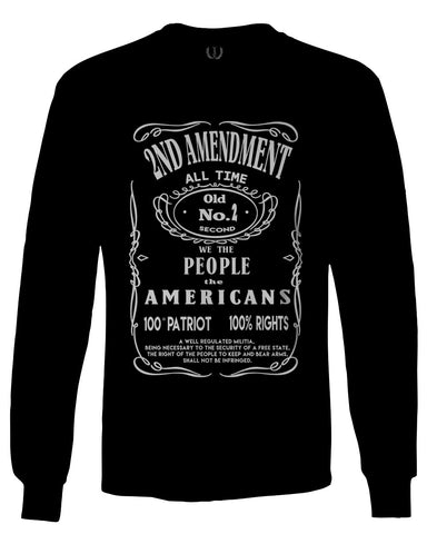 Second 2nd Amendment American Patriot Militia Guns Rights mens Long sleeve t shirt