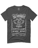 Second 2nd Amendment American Patriot Militia Guns Rights For men T Shirt