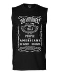 Second 2nd Amendment American Patriot Militia Guns Rights men Muscle Tank Top sleeveless t shirt