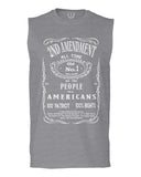 Second 2nd Amendment American Patriot Militia Guns Rights men Muscle Tank Top sleeveless t shirt