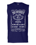 Second 2nd Amendment American Patriot Militia Guns Rights men Muscle Tank Top sleeveless t shirt