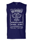 Second 2nd Amendment American Patriot Militia Guns Rights men Muscle Tank Top sleeveless t shirt