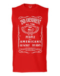 Second 2nd Amendment American Patriot Militia Guns Rights men Muscle Tank Top sleeveless t shirt