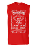 Second 2nd Amendment American Patriot Militia Guns Rights men Muscle Tank Top sleeveless t shirt