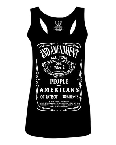 Second 2nd Amendment American Patriot Militia Guns Rights  women's Tank Top sleeveless Racerback