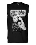 VICES AND VIRTUESS Nevertheless She Persisted Funny Political Congress Protest men Muscle Tank Top sleeveless t shirt