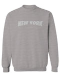 Cool Skateboarding New York City Fonts Good Vibe Graphic men's Crewneck Sweatshirt