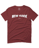 Cool Skateboarding New York City Fonts Good Vibe Graphic For men T Shirt