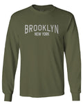 Vintage New York Brooklyn NYC Cool Hipster Street wear mens Long sleeve t shirt