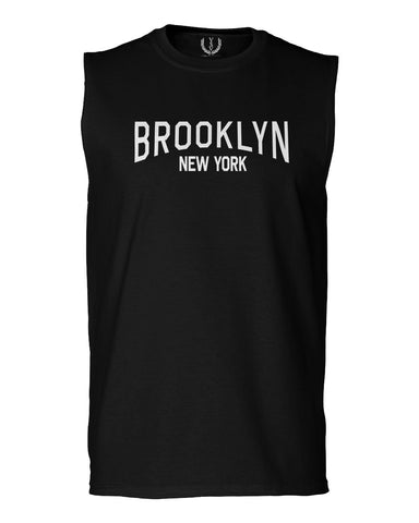 Vintage New York Brooklyn NYC Cool Hipster Street wear men Muscle Tank Top sleeveless t shirt