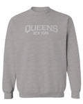 Vintage New York Queens NYC Cool Hipster Street wear men's Crewneck Sweatshirt