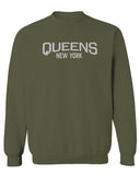 Vintage New York Queens NYC Cool Hipster Street wear men's Crewneck Sweatshirt