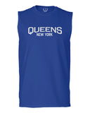 Vintage New York Queens NYC Cool Hipster Street wear men Muscle Tank Top sleeveless t shirt