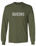 New York Queens NYC Cool City Hipster Lennon Street wear mens Long sleeve t shirt