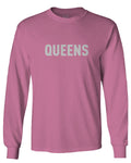 New York Queens NYC Cool City Hipster Lennon Street wear mens Long sleeve t shirt