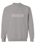 White Fonts New York Brooklyn NYC Cool Lennon Hipster Street men's Crewneck Sweatshirt