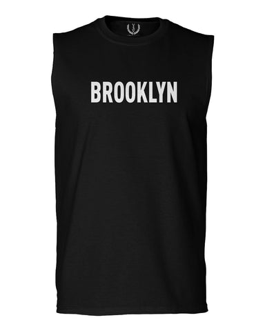 White Fonts New York Brooklyn NYC Cool Lennon Hipster Street men Muscle Tank Top sleeveless t shirt