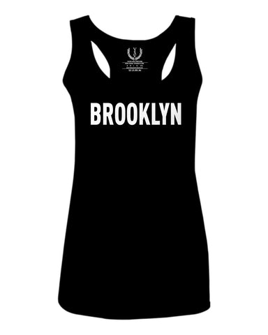 White Fonts New York Brooklyn NYC Cool Lennon Hipster Street  women's Tank Top sleeveless Racerback