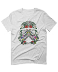 Cool Graphic Floral Tropical Flowers Stormtrooper Street wear For men T Shirt