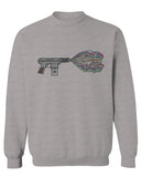 Cool Graphic Good Vibes Cassette Gun Music Love men's Crewneck Sweatshirt