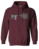 Cool Graphic Good Vibes Cassette Gun Music Love Sweatshirt Hoodie