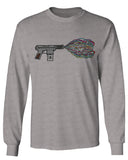 Cool Graphic Good Vibes Cassette Gun Music Love mens Long sleeve t shirt