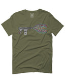Cool Graphic Good Vibes Cassette Gun Music Love For men T Shirt