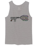 Cool Graphic Good Vibes Cassette Gun Music Love men's Tank Top