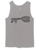 Cool Graphic Good Vibes Cassette Gun Music Love men's Tank Top