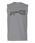 Cool Graphic Good Vibes Cassette Gun Music Love men Muscle Tank Top sleeveless t shirt