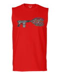 Cool Graphic Good Vibes Cassette Gun Music Love men Muscle Tank Top sleeveless t shirt