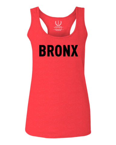 Black Fonts New York Bronx NYC Cool City Street wear  women's Tank Top sleeveless Racerback