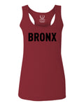 Black Fonts New York Bronx NYC Cool City Street wear  women's Tank Top sleeveless Racerback