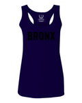 Black Fonts New York Bronx NYC Cool City Street wear  women's Tank Top sleeveless Racerback