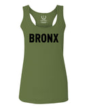 Black Fonts New York Bronx NYC Cool City Street wear  women's Tank Top sleeveless Racerback