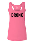 Black Fonts New York Bronx NYC Cool City Street wear  women's Tank Top sleeveless Racerback
