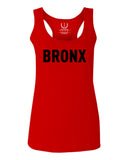 Black Fonts New York Bronx NYC Cool City Street wear  women's Tank Top sleeveless Racerback