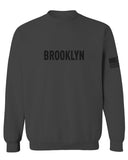 Black Fonts New York Brooklyn NYC Cool City American men's Crewneck Sweatshirt