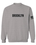 Black Fonts New York Brooklyn NYC Cool City American men's Crewneck Sweatshirt