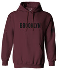 Black Fonts New York Brooklyn NYC Cool City American Sweatshirt Hoodie