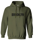 Black Fonts New York Brooklyn NYC Cool City American Sweatshirt Hoodie