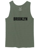 Black Fonts New York Brooklyn NYC Cool City American men's Tank Top