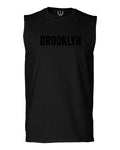 Black Fonts New York Brooklyn NYC Cool City American men Muscle Tank Top sleeveless t shirt